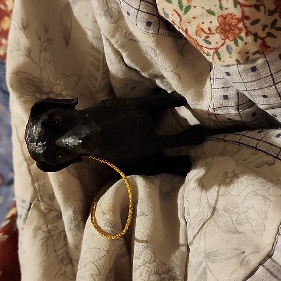 Collectors Series Black Labrador Vintage Ceramic Ornament - Picture 5 of 6